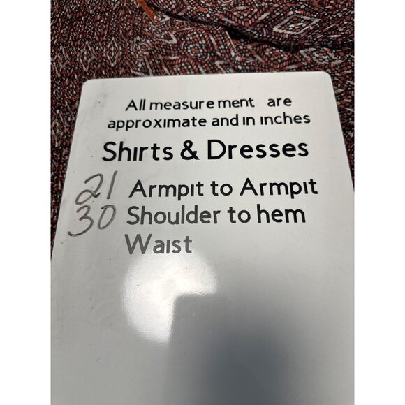 Catherines Geometric Print Embellished V-Neckline Flared Sleeves Women's Size 1X - Picture 7 of 7